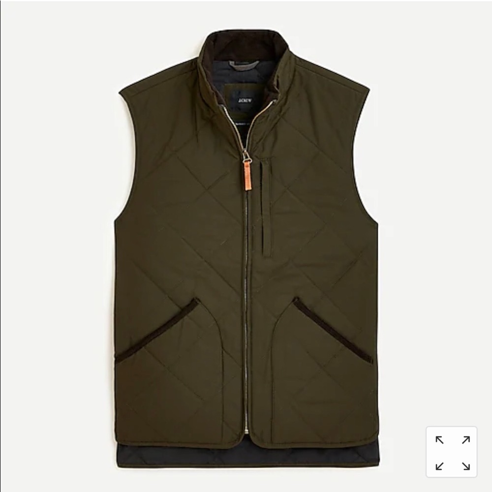 J. Crew Sussex quilted vest with PrimaLoft